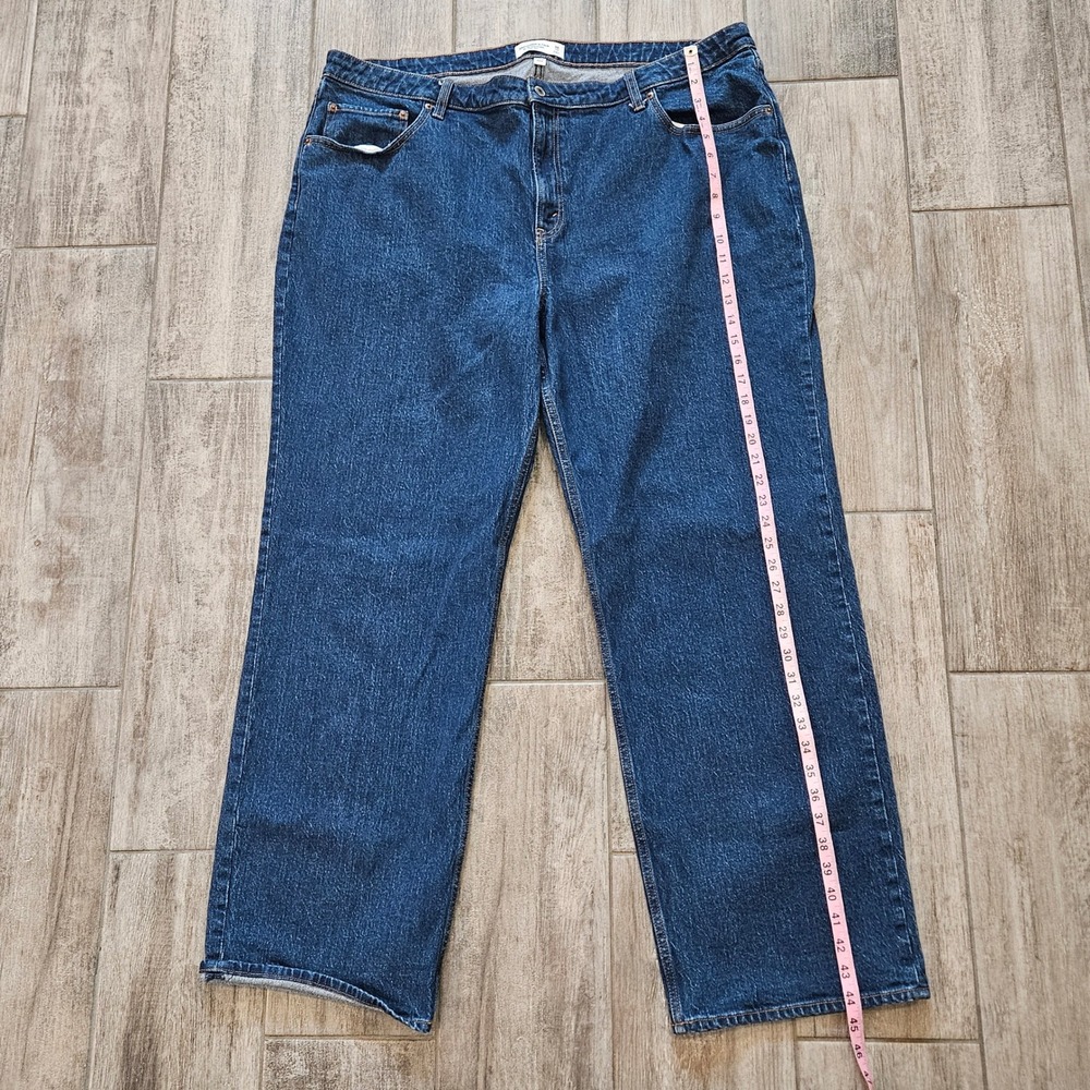 Abercrombie & Fitch 90s Relaxed Jean Women Size 36 Long Curve Love High Rise - Picture 3 of 11